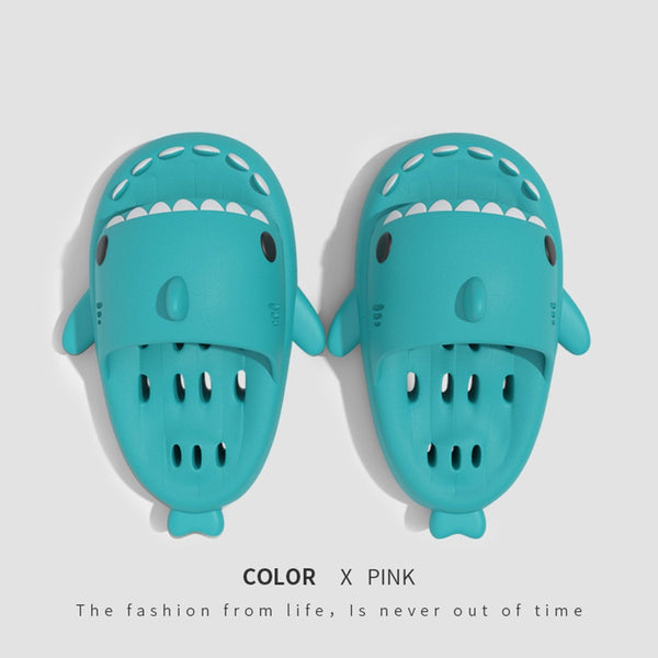 Shark Slides: Quick-Dry Non-Slip EVA Shower & Beach Sandals (Unisex)