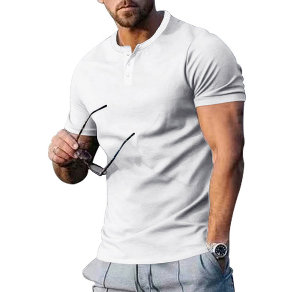 Men's Slim Fit Athleisure T-Shirt - Lightweight Polyester Gym, Sports & Casual Tee