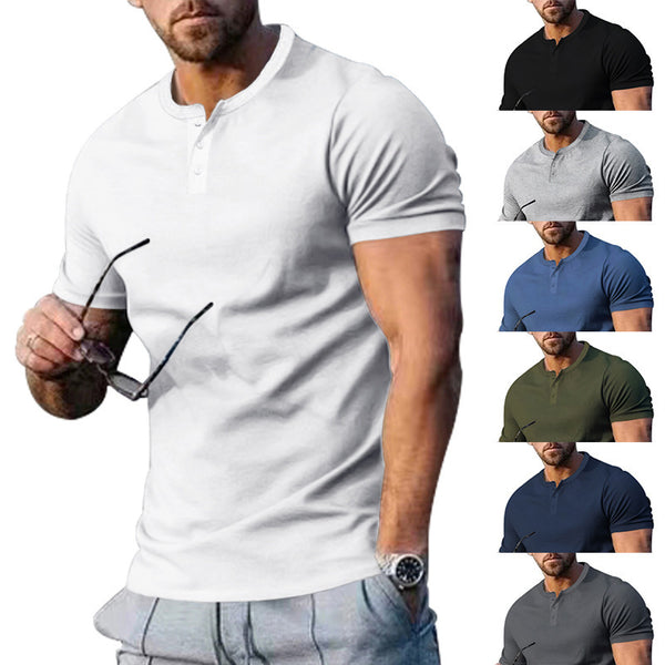 Men's Slim Fit Athleisure T-Shirt - Lightweight Polyester Gym, Sports & Casual Tee