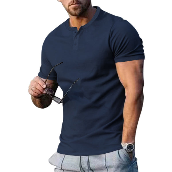 Men's Slim Fit Athleisure T-Shirt - Lightweight Polyester Gym, Sports & Casual Tee