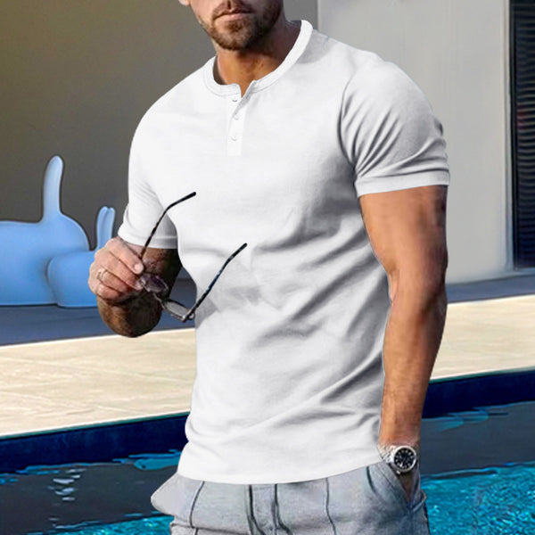 Men's Slim Fit Athleisure T-Shirt - Lightweight Polyester Gym, Sports & Casual Tee