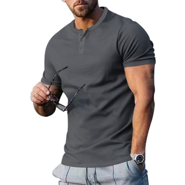 Men's Slim Fit Athleisure T-Shirt - Lightweight Polyester Gym, Sports & Casual Tee