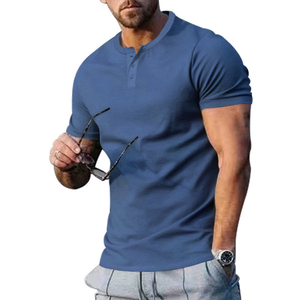 Men's Slim Fit Athleisure T-Shirt - Lightweight Polyester Gym, Sports & Casual Tee