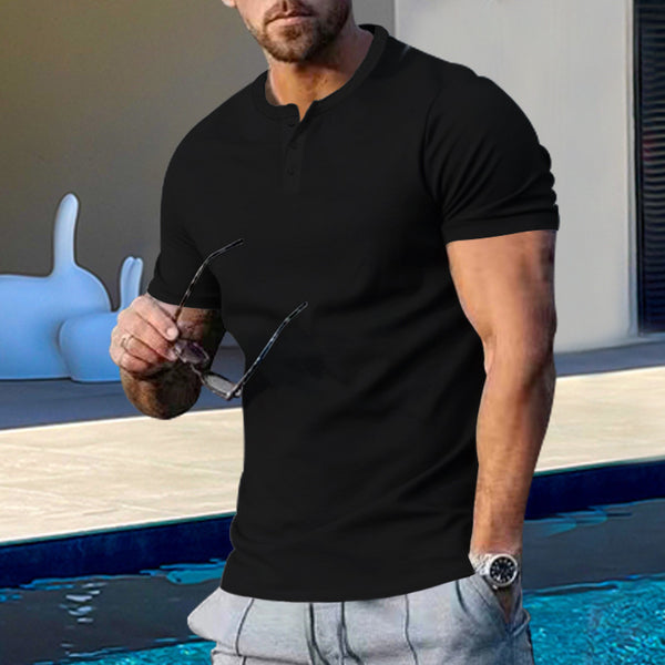 Men's Slim Fit Athleisure T-Shirt - Lightweight Polyester Gym, Sports & Casual Tee