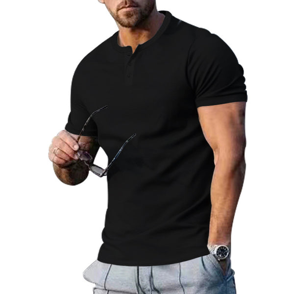 Men's Slim Fit Athleisure T-Shirt - Lightweight Polyester Gym, Sports & Casual Tee