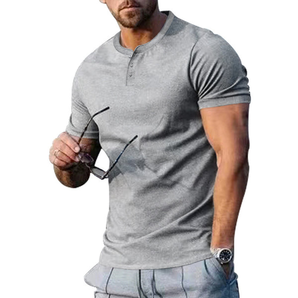Men's Slim Fit Athleisure T-Shirt - Lightweight Polyester Gym, Sports & Casual Tee