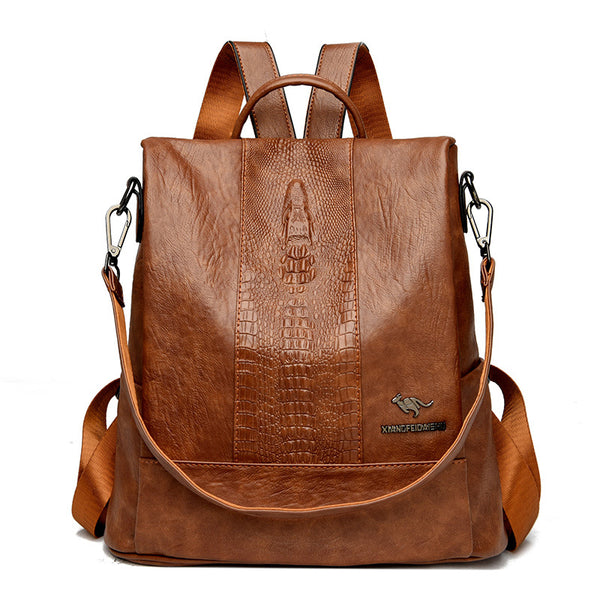 Women’s Large-Capacity Anti-Theft Handbag – Multi-Functional Waterproof Travel Shoulder Bag (21-Inch)