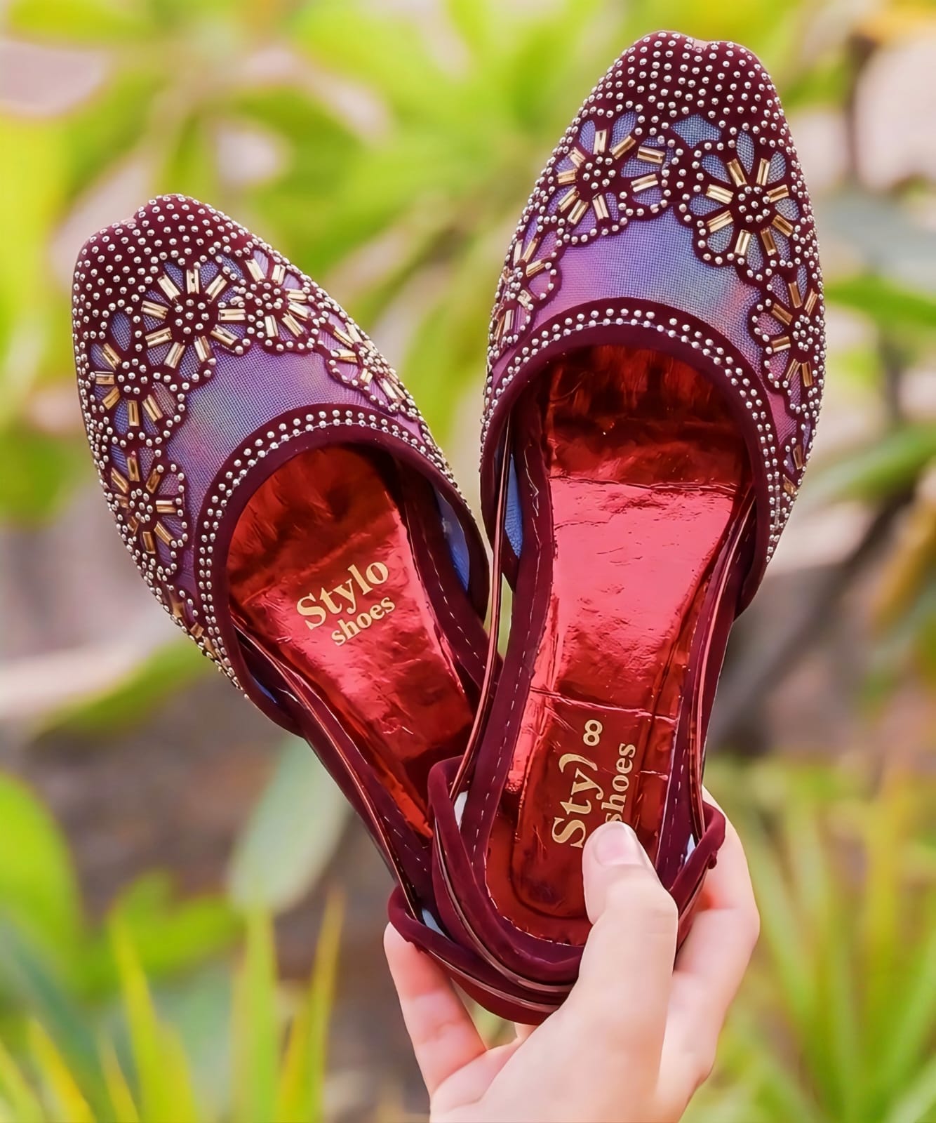LADIES STYLISH NET KHUSA – New Eid Collection 2026 | Comfortable Soft Foam Sole Traditional Footwear - BaBa Shee
