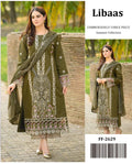 Libaas 2629 | Premium Chikankari Embroidered Airjet Lawn Suit with Chiffon Dupatta - BaBa Shee