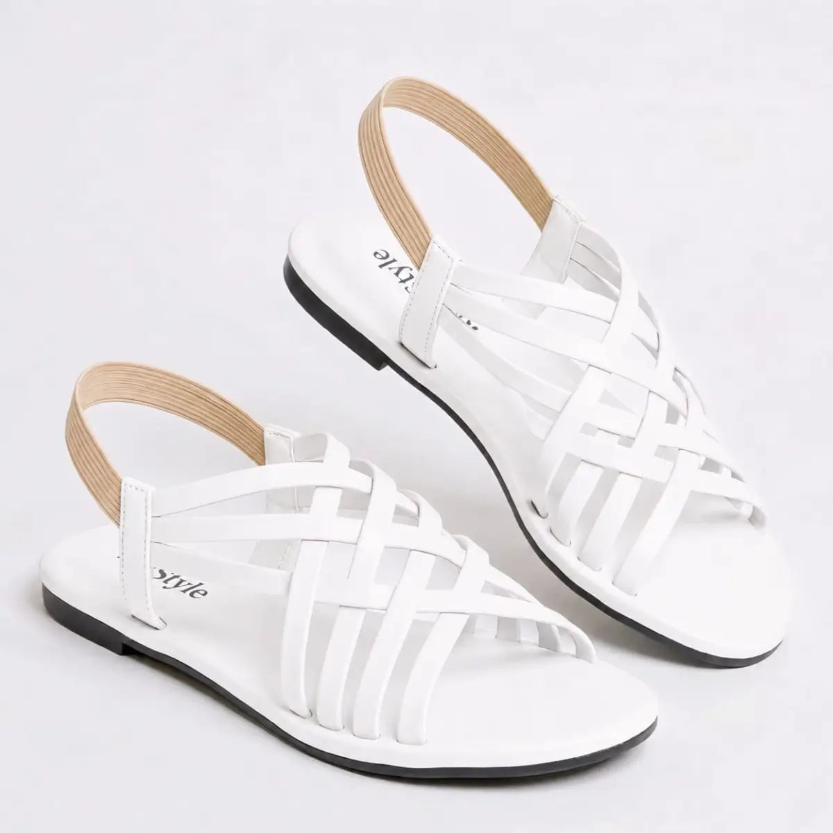 BaBa Shee Premium Criss-Cross Strappy Flat Sandals for Women – Comfortable Daily Wear