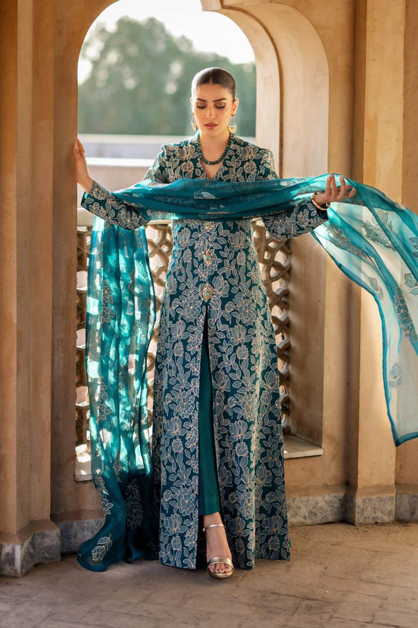 Bareeze Luxury Embroidered Lawn Collection 2026 – 3 Piece Unstitched Suit with Bamber Chiffon Dupatta