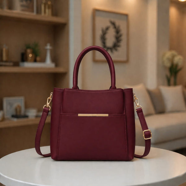 White Contrast Hand Bags